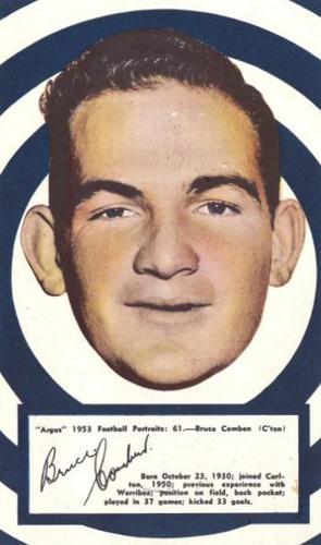 1953 Argus Football Portraits #61 Bruce Comben Front